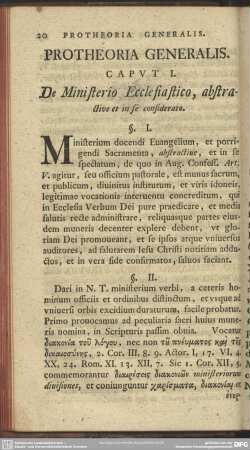 Protheoria Generalis