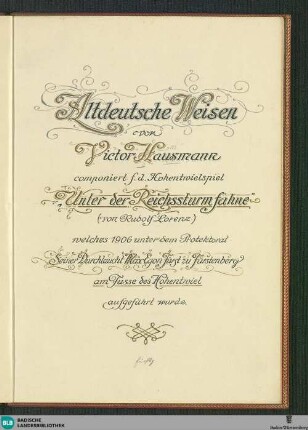 Altdeutsche Weisen