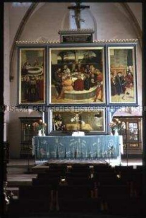 Reformationsaltar in der Stadtkirche von Wittenberg