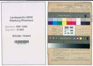 Entnazifizierung Hubert Schuler , geb. 03.11.1898 (Schneider)