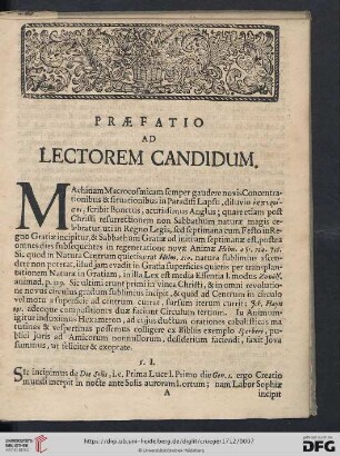 Praefatio ad lectorem candidum