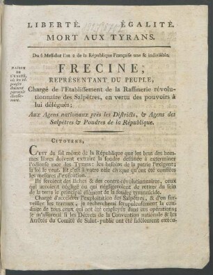 Liberté. Égalité. Mort Aux Tyrans!