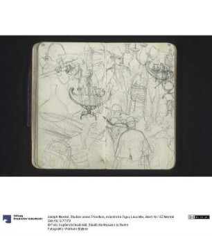 Studien eines Priesters, männliche Figur, Leuchter