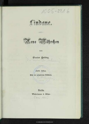 Lindane : neue Mährchen