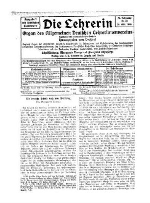 Die deutsche Schule nach dem Weltkrieg