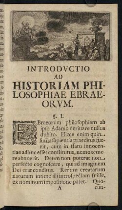 1-408, Introductio ad Historiam Philosophiae Ebraeorum.