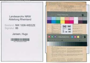 Entnazifizierung Hugo Jansen , geb. 30.12.1900 (Kuester)