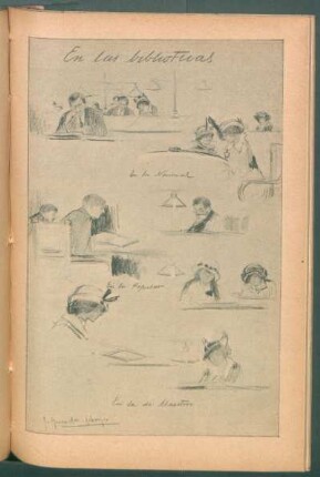 En las bibliotecas - [Dibujo]