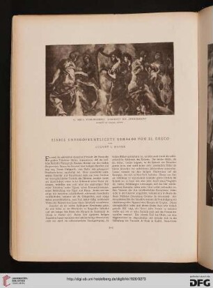Einige unveröffentlichte Gemälde von El Greco