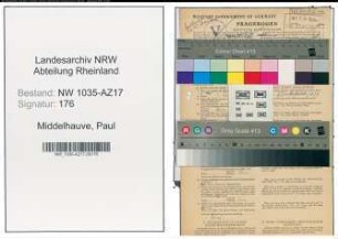 Entnazifizierung Paul Middelhauve , geb. 30.08.1904 (Buchhalter)