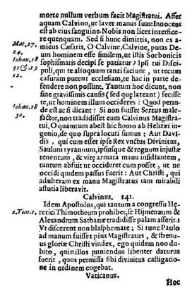 Calvinus. 141. - Calvinus. 150.