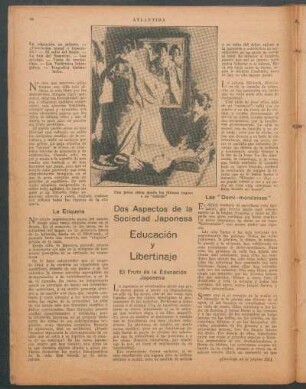 Educación y libertinaje : Dos aspectos de la sociedad japonesa