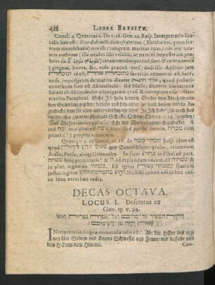 Decas Octava.