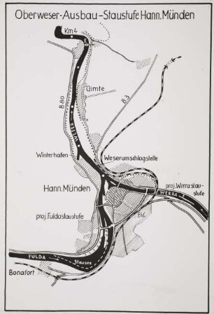 Projektierung einer neuen Wera-Staustufe in Hannoversch Münden
