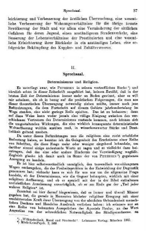 37-42, Determinismus und Religion