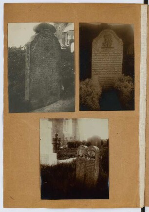 Grabsteine, Nieblum: Ansichten (aus: Skizzen- und Fotoalbum 27)