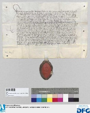 Georius, Abt des Klosters St. Egidien in Nürnberg, stellt ein Vidimus aus von dem Gebotbriefe des Kaisers Friedrich III. d.d. 26. Januar 1462 wegen Reichshilfe.