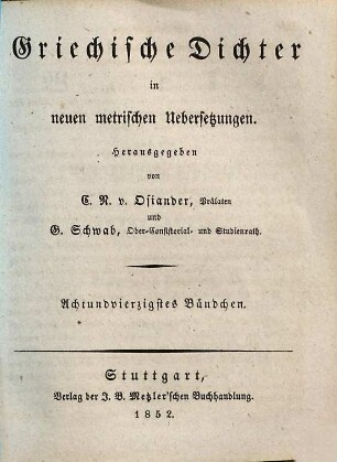 Werke, 14. Elektra