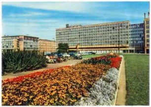 Messestadt Leipzig: Am Karl-Marx-Platz; Post; Hotel Deutschland