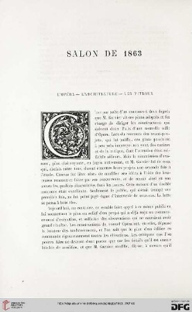 15: Salon de 1863, [3], L'opéra - l'architecture - les vitraux