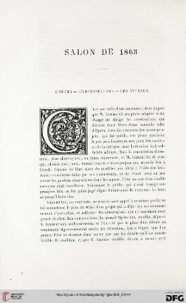 15: Salon de 1863, [3], L'opéra - l'architecture - les vitraux