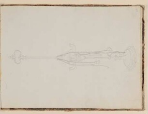 Dreiarmige Öllampe [aus einem Skizzenbuch der Rosette Städel, Blatt 3]