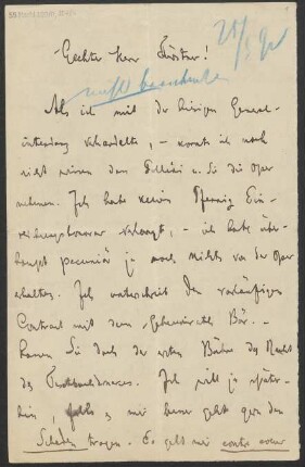 Brief an Adolph Fürstner : 25.05.1892