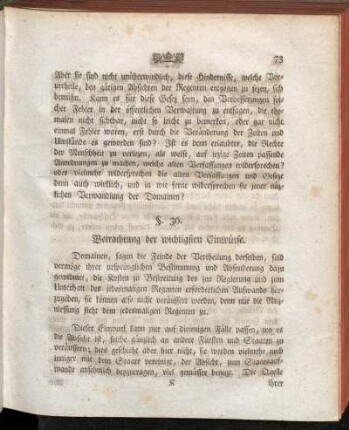 (I.) Betrachtung der wichtigsten Einwürfe.