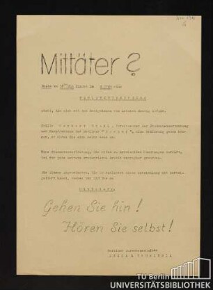 Mittäter?
