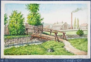 Mühlgrabenbrücke beim Türmchen südwestlich von Dresden