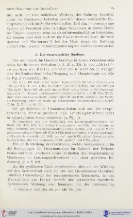 IX. Der respiratorische Quotient