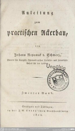 2: Anleitung zum practischen Ackerbau