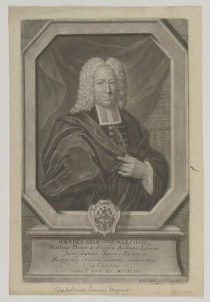 Bildnis des Ioannes Georgivs Walchivs