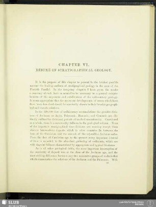 Chapter VI. Résumé Of Stratigraphical Geology