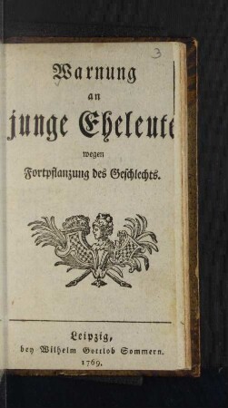Warnung an junge Eheleute wegen Fortpflanzung des Geschlechts