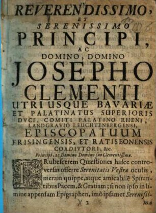 Semicenturia Controversiarum Canonico-Legalium : In foro Bavarico frequenter occurrentium, & Magna ex Parte vel decisarum, vel amicabiliter compositarum