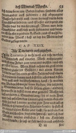 CAP. XXIX. Alle Tincturen außzuziehen.