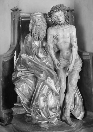 Barbaraaltar, Predella: Der Gnadenstuhl