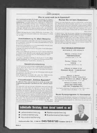 Was ist sonst noch los in Eppendorf?