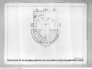 Ein römisches Theater in einer Villa, Grundriss