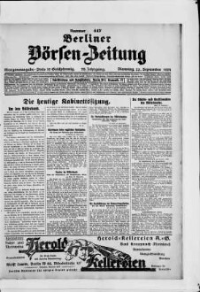 Berliner Börsen-Zeitung, Morgenausgabe