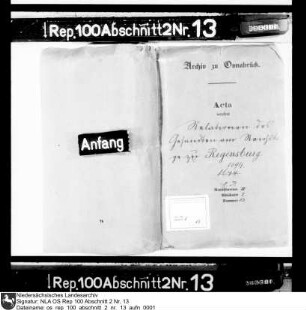 Relationen des Gesandten am Reichstag zu Regensburg