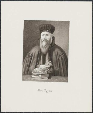 Icones Professorum Marpurgensium — Bildnis des Petrus Paganus (1532-1576)