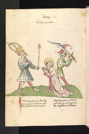 Enthauptung des hl. Pantaleon im Beisein Kaiser Maximilians