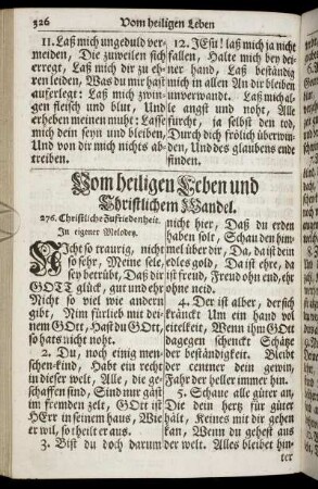 Vom heiligen Leben und Christlichem Wandel.