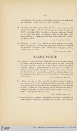 Émaux Peints (Nr. 50 - 66)