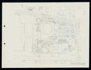 Stadthalle (auch: Mercatorhalle), Duisburg: Lageplan