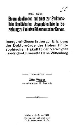 Binormalenflächen mit einer zur Striktionslinie äquidistanten Asymptotenlinie in Beziehung zu Evoluten Ribaucourscher Kurven