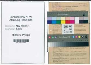 Entnazifizierung Philipp Hidders , geb. 24.06.1900 (Vertreter)