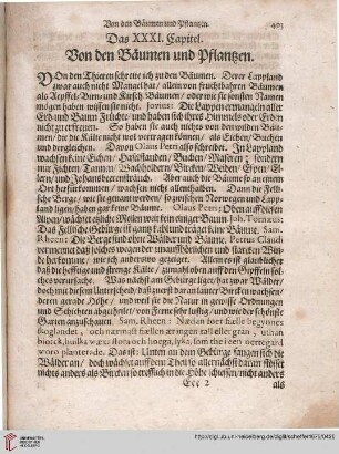 Das XXXI. Capitel: Von den Bäumen und Pflantzen